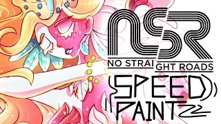 Swans & Flamingos | Medibang Speedpaint | No Straight Roads (NSR)