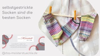 Stricksocken 40-41 Wollstrümpfe handgestrickt bunt