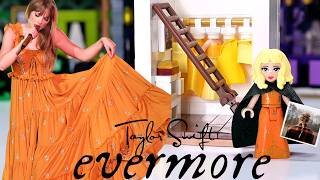 I built an Evermore room in my LEGO Lover House 🍂🤎 Taylor Swift custom minidoll repaint