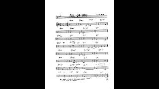 real book solo piano: all of you (Cole Porter)