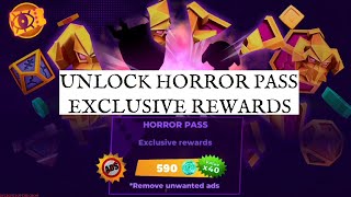 Horror Brawl. Season 5. Unlock Horror Pass. EXCLUSIVE REWARDS.