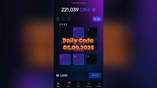 ONUS Tap Tap Daily Code 05.09.2024