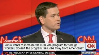 Marco Rubio 2 & 3 of 15/Green Cards/Visa's/Rep CNN Debate 3/10/16