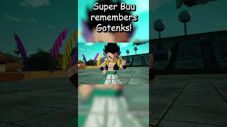 SUPER BUU REMEMBERS GOTENKS IN DRAGONBALL SPARKING ZERO! #shorts #dragonball