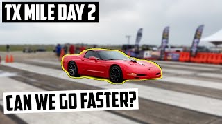 TX Mile Racing 2021 Day 2 - (trying to go faster)