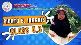 ICONIC 2023 | LOMBA PIDATO BAHASA INGGRIS KELAS 4.3