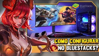 COMO CONFIGURAR CHAMPIONS LEGION IGUAL O LOL NO PC? - BLUESTACKS EMULADOR