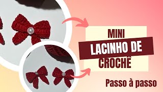 MINI LACINHO DE CROCHÊ PARA INICIANTES, PASSO À PASSO. @SupremoFios