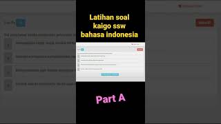 latihan soal kaigo ssw bahasa indonesia A