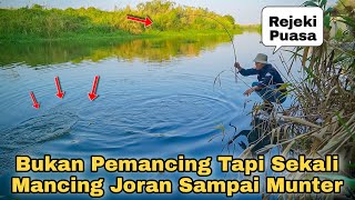 Rejeki Puasa..!! Pemancing Pemula ini Dapat Ikan Babon Di Sungai Liar