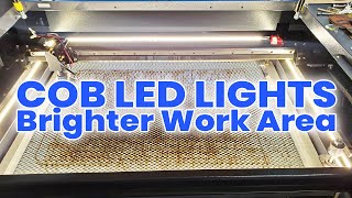 Improved Laser Work Area w/ COB LED Strip Lights!