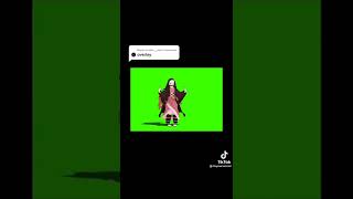 dancing cute nezuko green screen overlay free