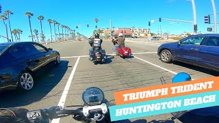 Riding PCH Through Huntington Beach | TRIUMPH TRIDENT 660