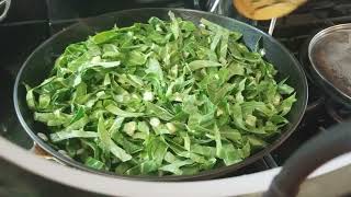 Callard Greens recipe "Quick and Simple" Sunday Giving Day"