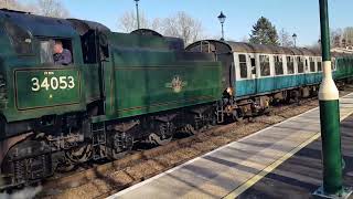 34053 Battle of Britain Class 'Sir Keith Park' at Eridge / Spa Valley Railway- TS Shorts