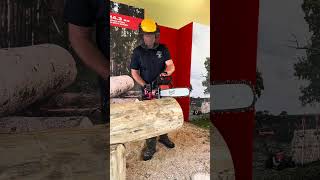 Milwaukee Dual Battery Chainsaw vs Competitors Gas in a Speed Cut 🪵 #shorts #shortsvideo #milwaukee