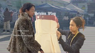 Studio vlog | small sustainable fashion label | going to craft markets