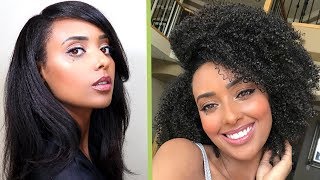 Straight to Curly Natural Hair Routine  | How I Revert Back With No Heat Damage!