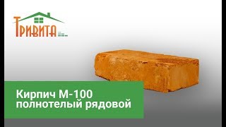 Кирпич М-100 полнотелый рядовой строительный