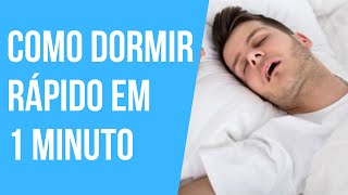 Como dormir rápido em 1 minuto piscando os olhos!