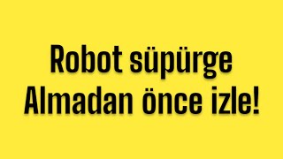 Robot Süpürge Olayı #robotsüpürge