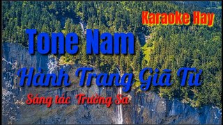 Karaoke Hàng Trang Giã Từ| Toneee Nam