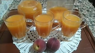 عصير الخوخ 🍑 منزلي و طبيعي 👍 بدون مواد حافظة و طريقة جد سهلة-Cuisine Ihssan