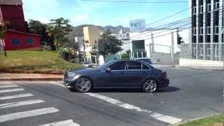 Mercedes Benz C63 AMG acelerando em Belo Horizonte/MG