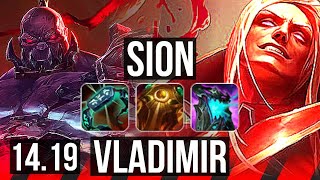 SION vs VLADIMIR (TOP) | Comeback, Godlike, 40k DMG | EUW Master | 14.19