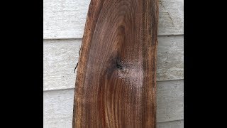 Hickory and Walnut Slab planing video