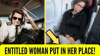 Rude Passenger REFUSES to Move Feet for Elderly, Flight Attendant Delivers INSTANT Justice!