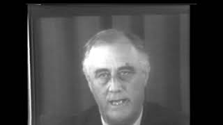 President Franklin Roosevelt Speaking After the Outbreak of World War II