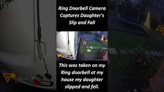 Ring Doorbell Camera Captures Daughter's Slip and Fall | Doorbell Camera Video