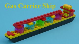 DIY Lego Gas Carrier Ship - How to build with lego blocks (DIY and TUTORIAL)