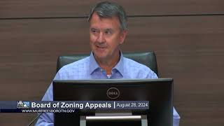 Board of Zoning Appeals - August 28, 2024