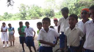 Visiting a school yard in Srl Lanka