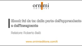 Ebook fai da te (Webinar Ornimi Editions)