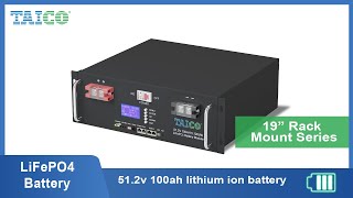 [Intro] LiFePO4 Battery 19” Rack Mount Series | 51.2v 100ah lithium ion battery