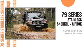 Torqit’s STAINLESS STEEL SNORKEL & AIRBOX for the 79 Series Landcruiser!