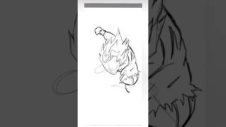 speed sketch DBZ Who is he ? #shorts #speedart #dragonball