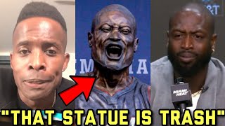 Godfrey Reacts To Dwayne Wade Statue After Heat Fans DEMAND Answers On BOTCHED Job