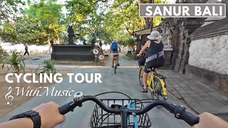 Bali With Music 🎵 | 1 Hour Relaxing Virtual Cycling Tour Accompanied by Saxophone 🎵 | SANUR Bali