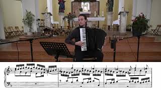 (SCORE) J.S. Bach - Prelude and Fughetta in F major - BWV 901 (Accordion)