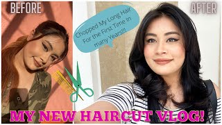 My Long Hair Is Now Gone!!! New Haircut & Hair Color Vlog !!