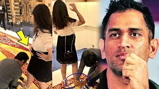 MS Dhoni परेशान.. इस लड़की को Sandal पहनाने पर लोगों ने किया बवाल!