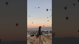 Beautiful Balloon Time Lapse #hotairballoon #hotairballoonride #cappadocia