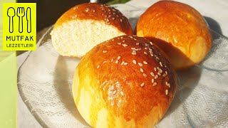 Brioche Hamburger Ekmeği Yapımı 🍔 | Sütlü Ekmek