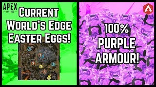 All World's Edge HIDDEN EASTER EGGS! (Solved & Unsolved) + 100% Purple Armour Reward! Apex Legends