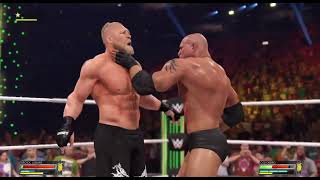 WWE GOLDBERG VS BROCK LESNER HEAVYWEIGHT  CHAMPIONSHIP #wwe #wwe2k23 #shortsvideo #shorts #subscribe