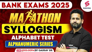 Bank Exam 2025 | Reasoning Marathon | Alphanumeric Series & Alphabet Test | Reasoning By Gaurav Sir